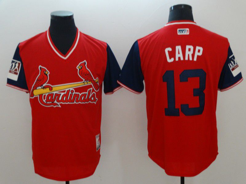 Men St.Louis Cardinals #13 Carp Red New Rush Limited MLB Jerseys